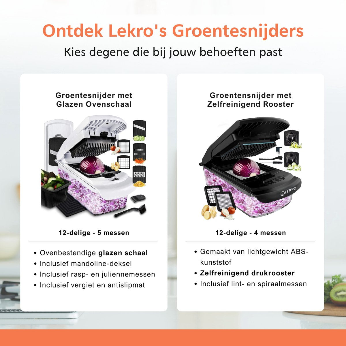 Lekro Multifunctionele Groentesnijder