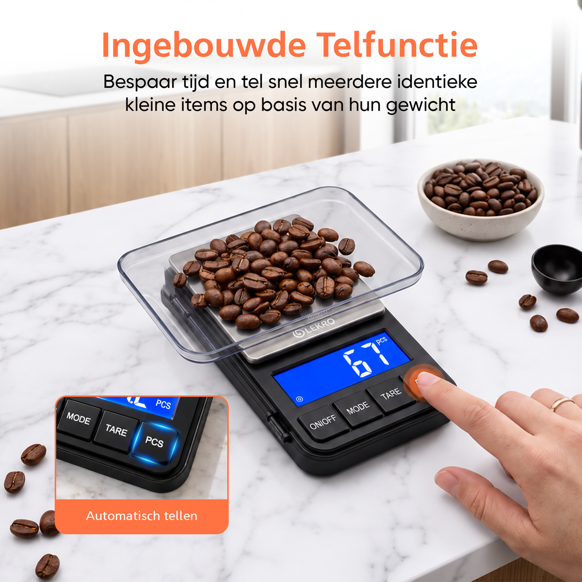 Lekro Precisie Weegschaal - 0,01 tot 500 gram