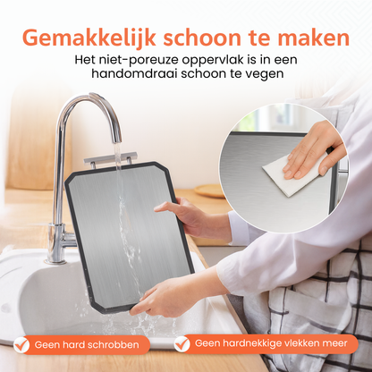 2-in-1 Titanium Snijplank Dubbelzijdig met Tarwestro